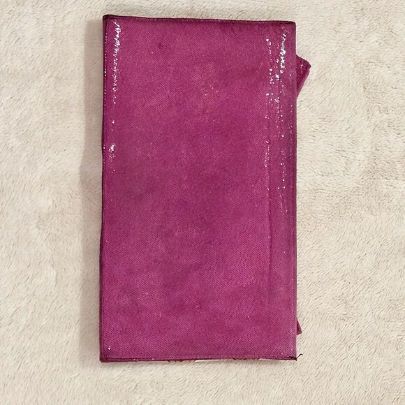 BETSEY JOHNSON - Vintage pink/purple front bow clutch bag with sparkle detail - Picture 3 of 8